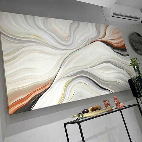 Terracotta Waves 56x95{ Pick Up Only }