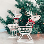 REINDEER { Red Bow }