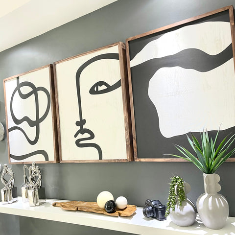 Wood Panel Canvas Set (PICK UP ONLY)
