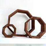Geometric Wood Circle Set