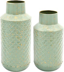 TEXTURED METAL VASES