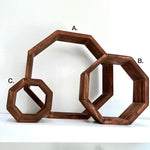 Geometric Wood Circle Set