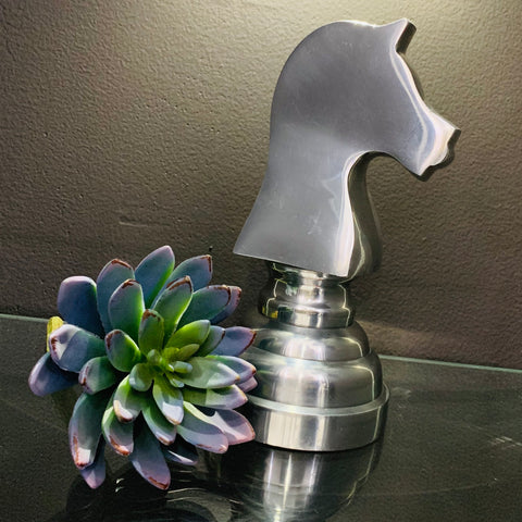 METAL KNIGHT CHESS PIECE